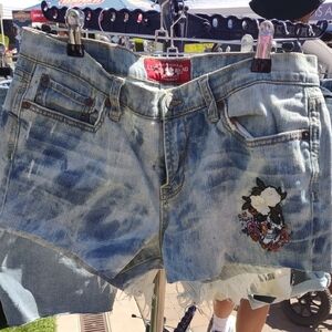 Lucky Brand Blue Distressed Jean Shorts